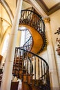 The Floating Staircase in the Loretto Chapel in Santa Fe, New Me Royalty Free Stock Photo