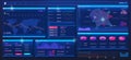 Floating stock market chart, UI, UX user interface analysis on the desktop. Binary stock market option. Platform with Royalty Free Stock Photo