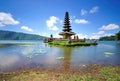 Floating Temple in Bali Indonesia Royalty Free Stock Photo