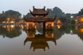 Floating temple in Thay Pagoda or Chua Thay, one of the oldest Buddhist pagodas in Vietnam, in Quoc Oai district, Hanoi Royalty Free Stock Photo