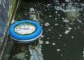 Floating thermometer for water.