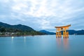 Floating torii Miyajima Hiroshima Royalty Free Stock Photo