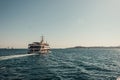 floating touristic ship in Bosphorus strait