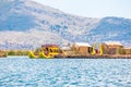 Floating Uros Islands on Lake Titicaca in Peru