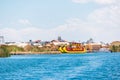 Floating Uros Islands on Lake Titicaca in Peru