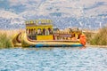 Floating Uros Islands on Lake Titicaca in Peru