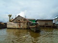 Floating village of Belen in Peru