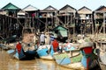 Floating village in Cambodia