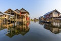 Floating Village, Inle Lake, Myanmar Royalty Free Stock Photo