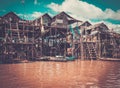 Floating village Kompong Phluk, Cambodia Royalty Free Stock Photo