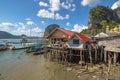 Floating village Thailand Royalty Free Stock Photo