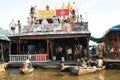 Floating Village. Tonle Sap Lake. Cambodia. Royalty Free Stock Photo