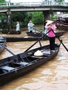 Floating Village in vietnam Royalty Free Stock Photo