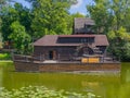 Floating water mill in Kolarovo, Slovakia Royalty Free Stock Photo