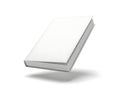 Floating white book on white background Royalty Free Stock Photo