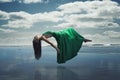 Floating Woman Royalty Free Stock Photo