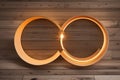 floating wooden circle