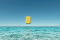 Yellow Sponge Over Water Royalty Free Stock Photo