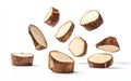Floating Yuca Root Slices Generative AI