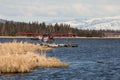 Floatplane on an Alaskan lake