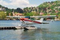 Floatplane or seaplane on Como lake.