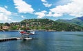 Floatplane or seaplane on Como lake.