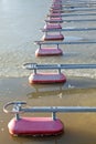 Floats in the marina. Royalty Free Stock Photo