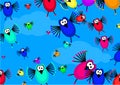 Flock of birds Royalty Free Stock Photo