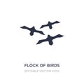 flock of birds icon on white background. Simple element illustration from Animals concept Royalty Free Stock Photo