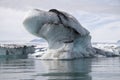 Floe in glacial lake