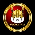 floki inu coin doge meme crypto currency Royalty Free Stock Photo