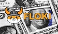 floki Cryptocurrency logo Royalty Free Stock Photo