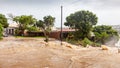 Flood in Bushmans River in South Africa Royalty Free Stock Photo