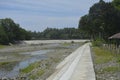 Flood Control System located at Digos river, Digos City, Davao del Sur, Philippines. Royalty Free Stock Photo