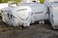 Flood Damage Berlin Vermont : Hurricane Irene Royalty Free Stock Photo