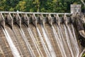 Flood gates of a Dam Royalty Free Stock Photo