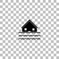 Flood icon flat