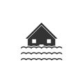 Flood icon flat