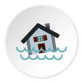 Flood icon, flat style