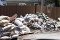 Flood in Laval West, Quebec Royalty Free Stock Photo