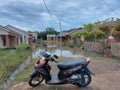 Flood, motorcycle, motor, sweethome, Royalty Free Stock Photo