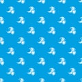 Flood protection pattern vector seamless blue