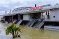 The Seine in Paris in flood