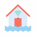 Flood Sensor icon vector image.