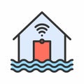 Flood Sensor icon vector image.