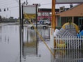 Flood storm damage rain hurricane tornado deluge Royalty Free Stock Photo