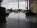 Flood storm damage rain hurricane tornado deluge Royalty Free Stock Photo