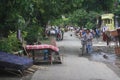 Flood Victims Expose Furniture Royalty Free Stock Photo