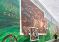 Flood wall murals in Portsmouth Ohio USA