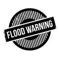 Flood Warning rubber stamp Royalty Free Stock Photo